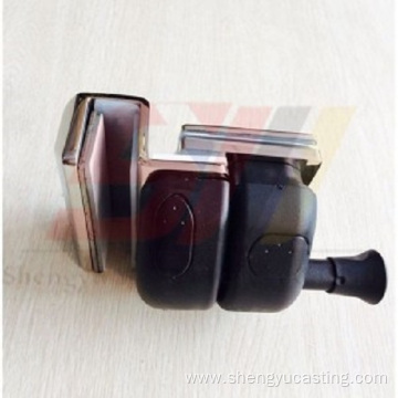 Mirror Finish Glass Gate Door Toggle Latch